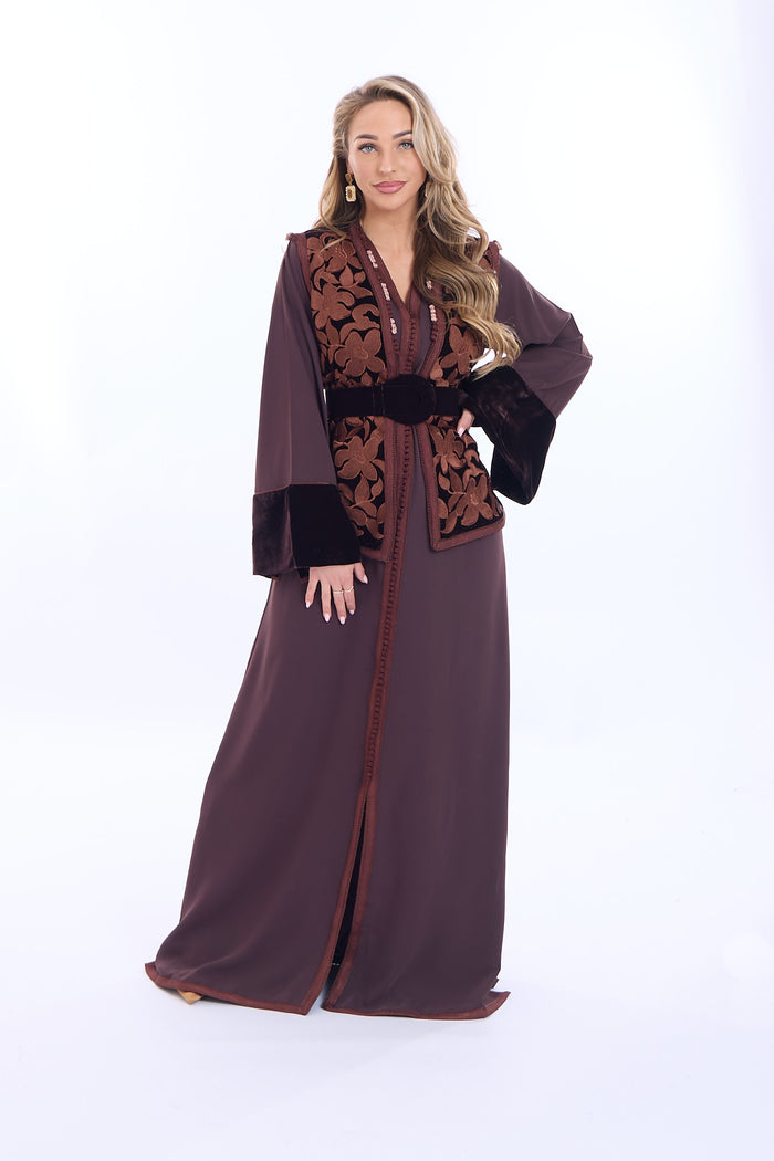 Caftan Solana Brown