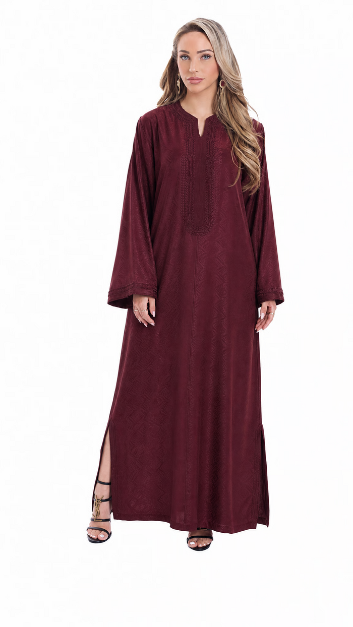 Caftan Zeyneb Pomegrante