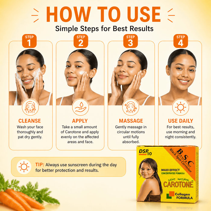 Carotone Black Spot corrector - 30ml Jar, Radiant Skin Formula - Yado African & Caribbean Market