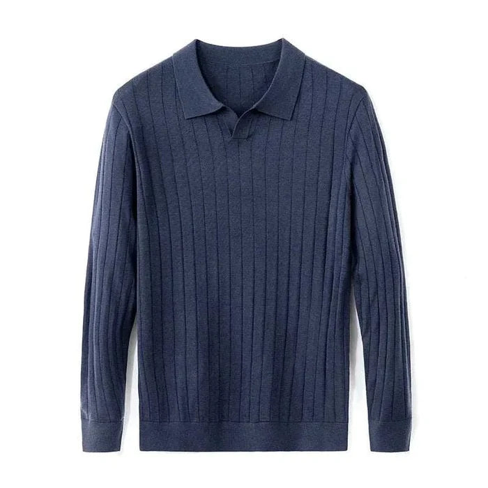 Casual wool autumn sweater - AntoniosClothing - Brown