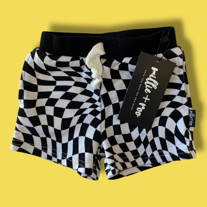 Checkered Millie + roo NWT, 6-12m