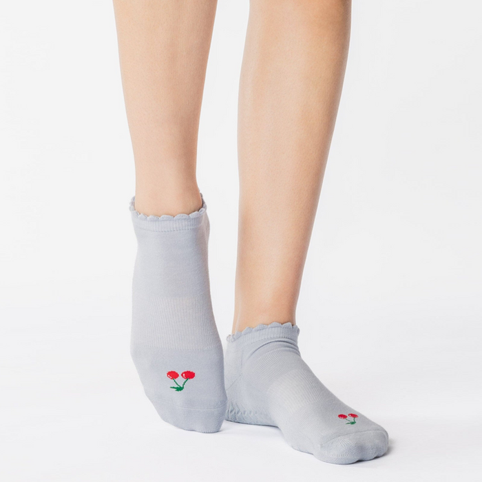Cherry Full Foot Grip Sock