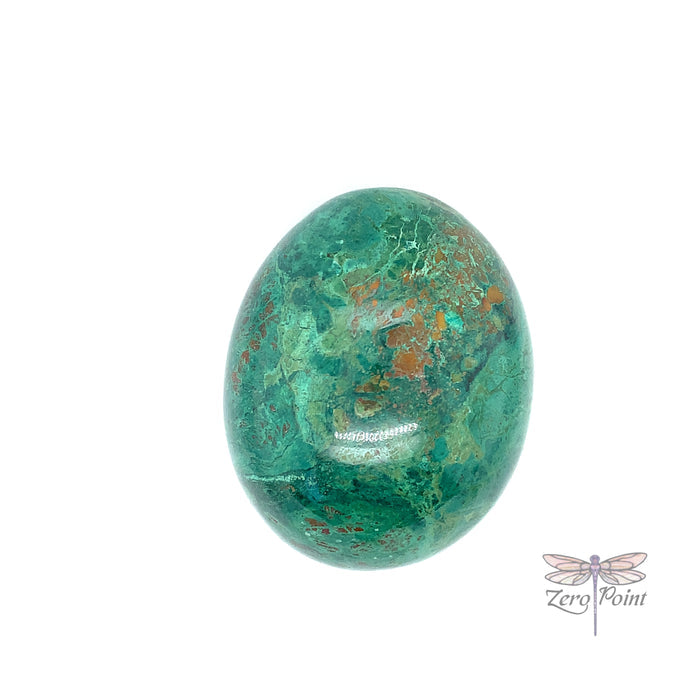 Chrysocolla Egg - Zero Point Crystals
