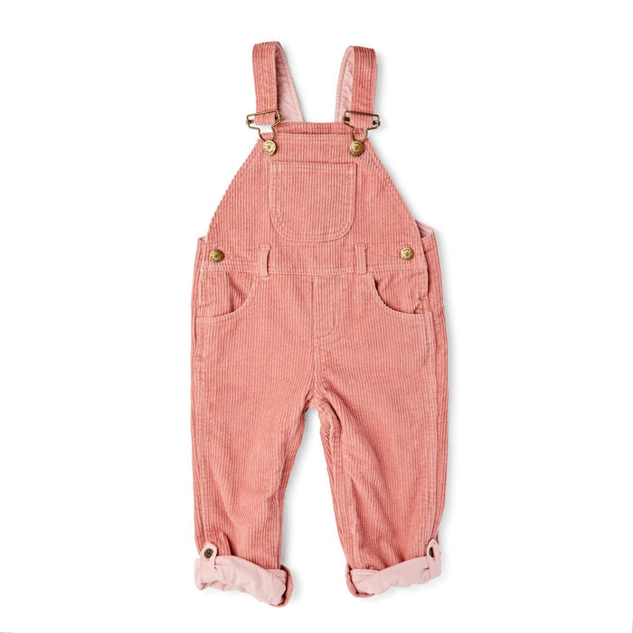Chunky Old Rose Cord Dungarees