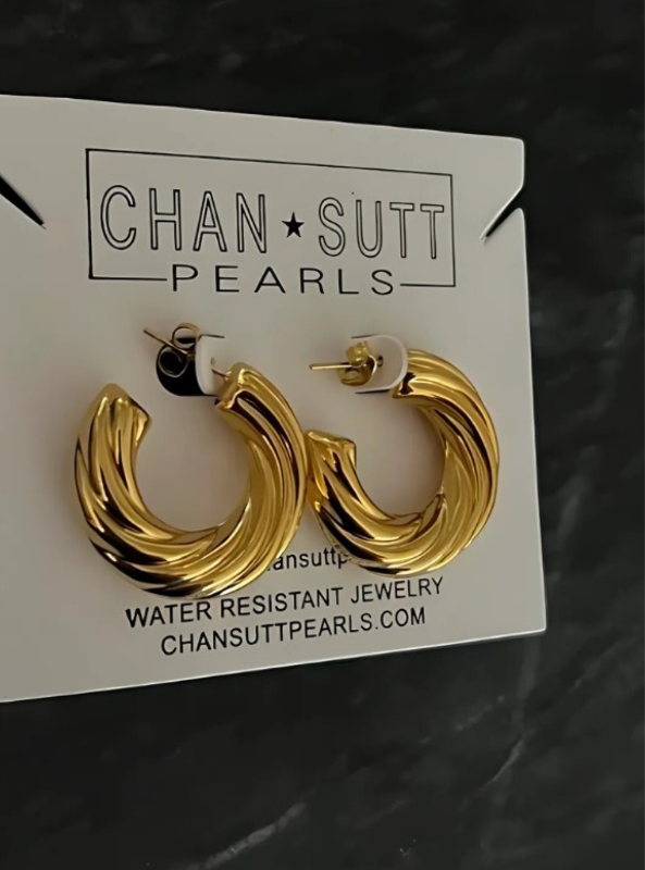 Chunky Twist Hoops