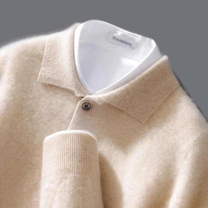 Cold season pure wool sweater - AntoniosClothing - Sky blue