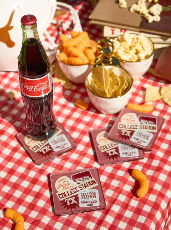College Station Coasters- Set of 4