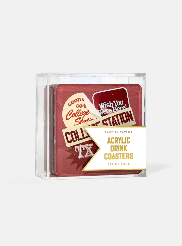 College Station Coasters- Set of 4
