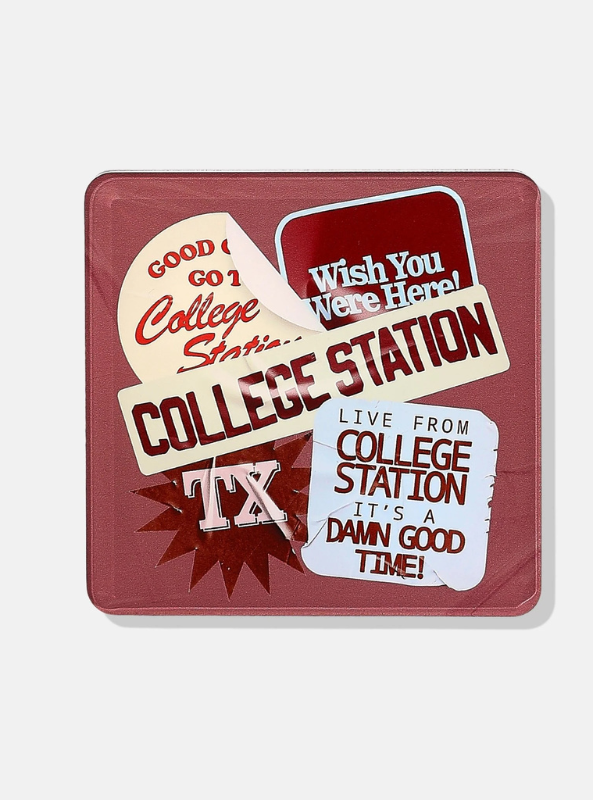 College Station Coasters- Set of 4