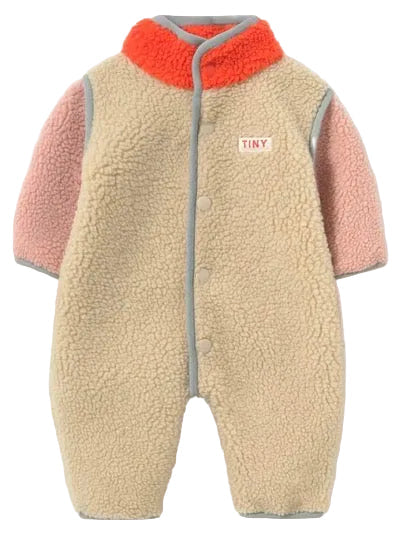 Color Block One Piece Sherpa