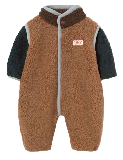 Color Block One Piece Sherpa