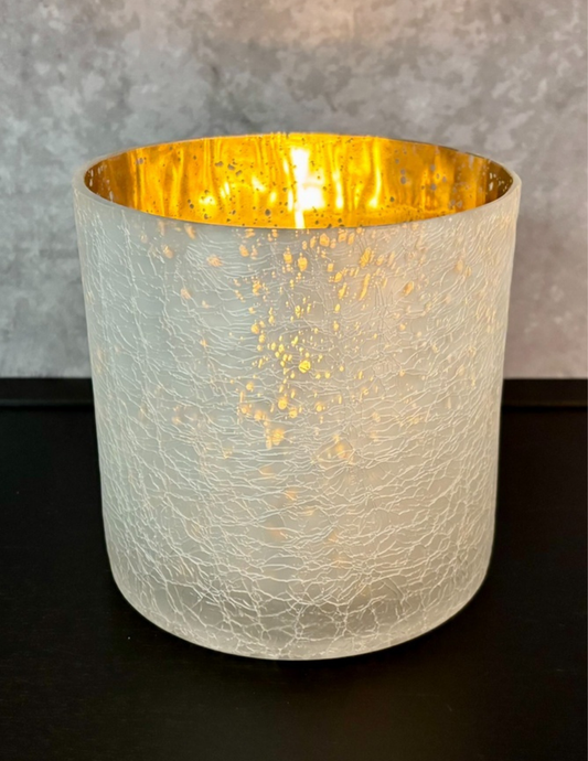 Copper Frosted Vase 6x6"