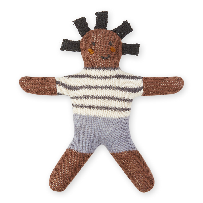 Cotton Knit Mini Rattles: Buddies