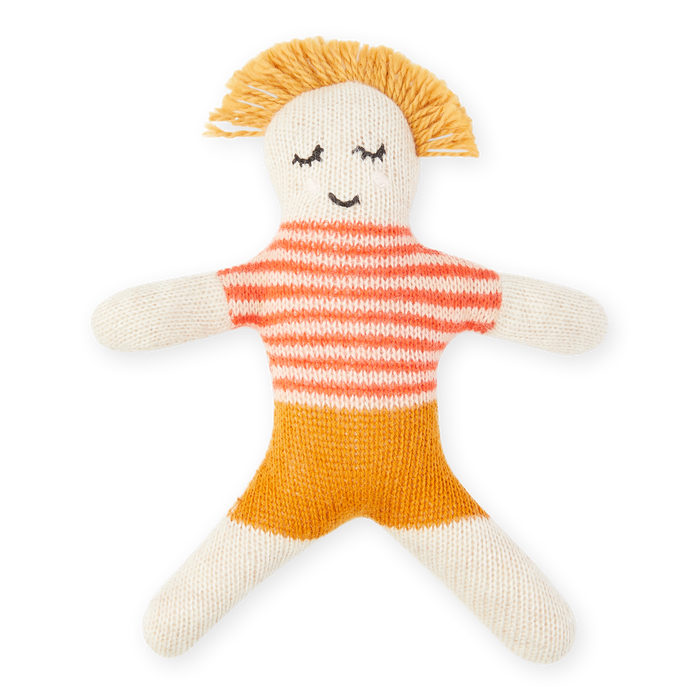 Cotton Knit Mini Rattles: Buddies