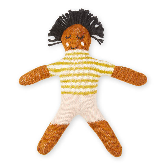 Cotton Knit Mini Rattles: Buddies