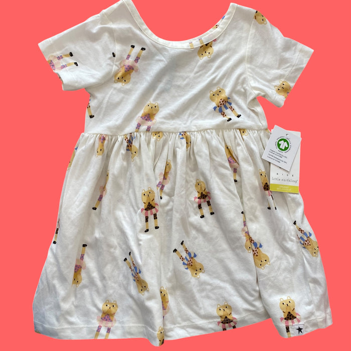 cream Rise Little Earthling nwt swim animals dress, 18-24m