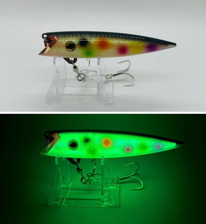 crushed glow screwball gator bait tackle salmon trout trolling  plug j-plug