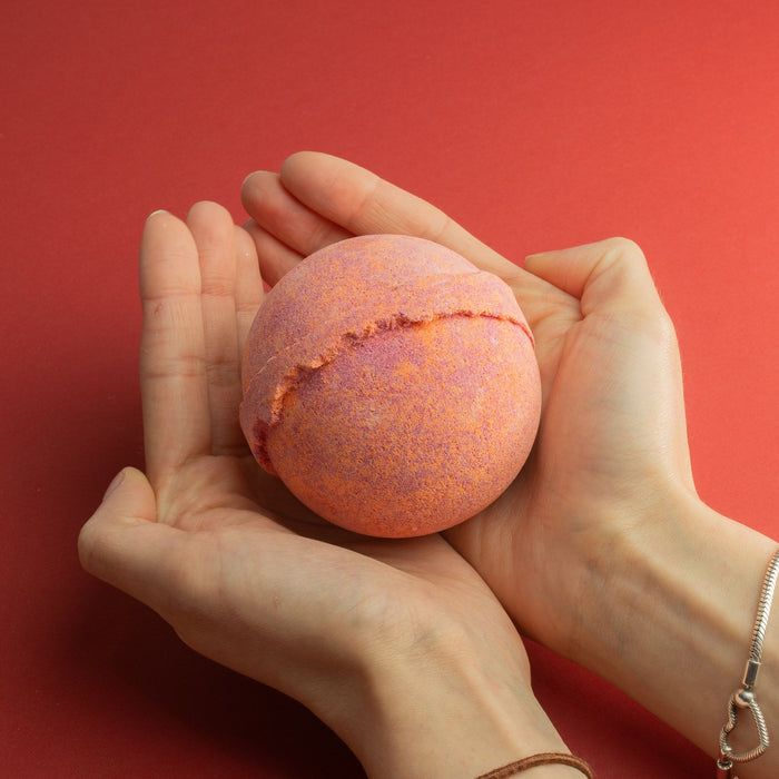 Crystal Bath Bomb Flame & Fire Hidden Gemstone
