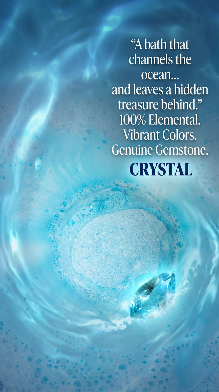 Crystal Bath Bomb Water & Ice Hidden Gemstone