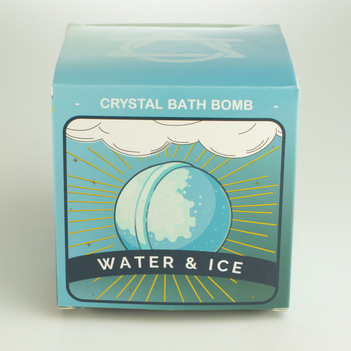 Crystal Bath Bomb Water & Ice Hidden Gemstone