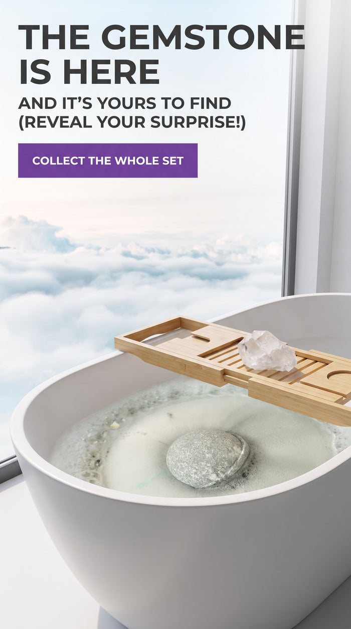 Crystal Bath Bomb Wind & Air Hidden Gemstone