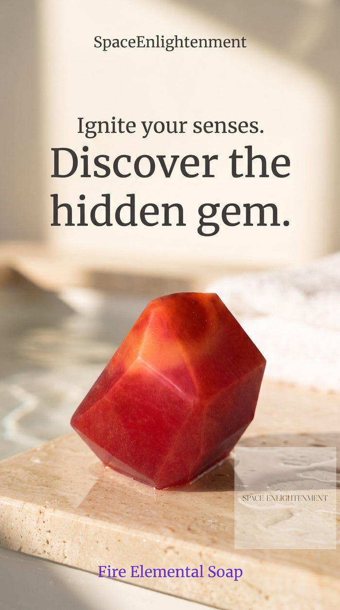 Crystal Soap Flame & Fire Hidden Gemstone
