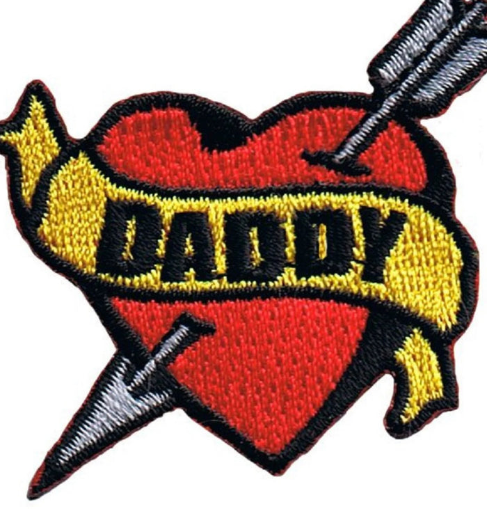 Dad Heart Tattoo Inspired Patch