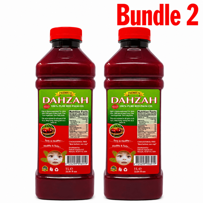 Dahzah 100% Pure Red Palm Oil | Rich Cooking Oil - Yado African & Caribbean Market