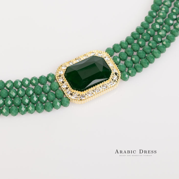 Darkgreen Mi-So Necklace set