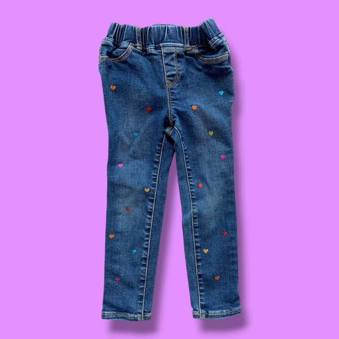 denim Gap as is-mark hearts, 4Y