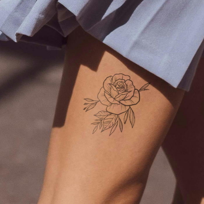 Detaillierte Rose