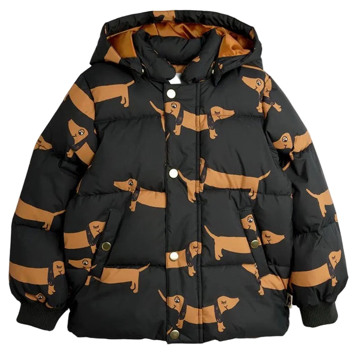 Dogs AOP Hooded Puffer
