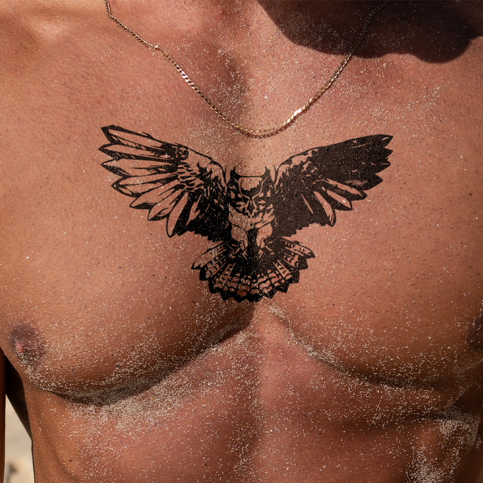 Dunkle Eule Tattoo
