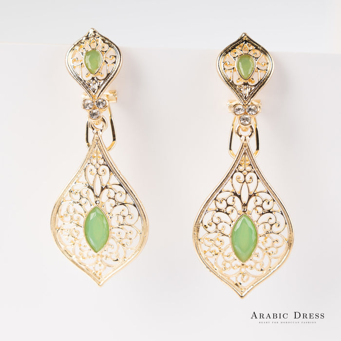 Earrings Jin Light Green