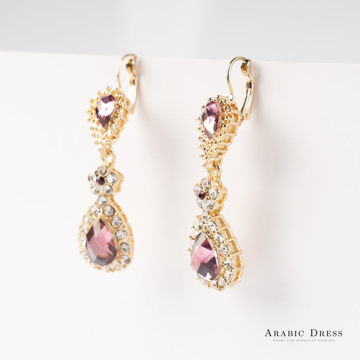 Earrings Mai Purple