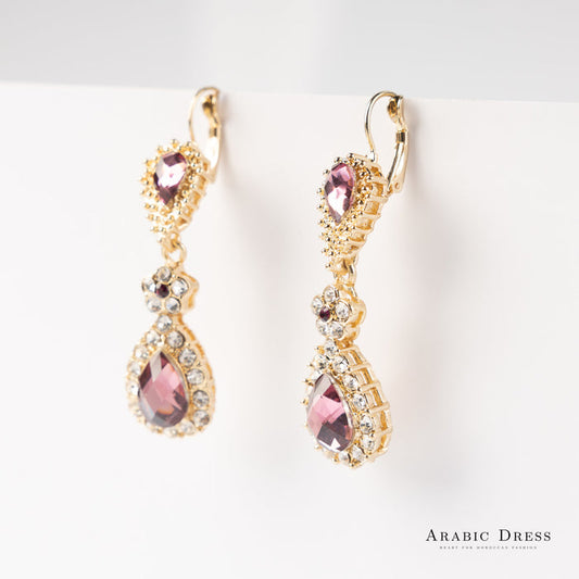 Earrings Mai Purple