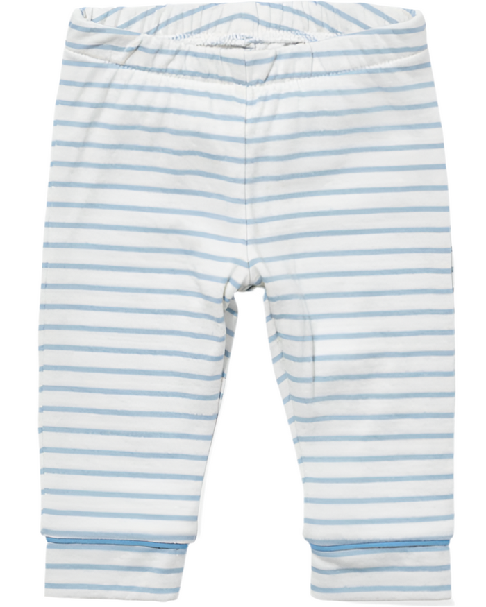 Edward Tee Shirt - Dusty Blue Mini Stripe