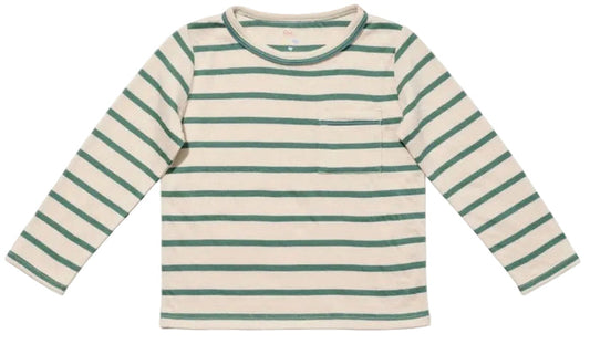 Edward Tee Shirt - Pine Stripe