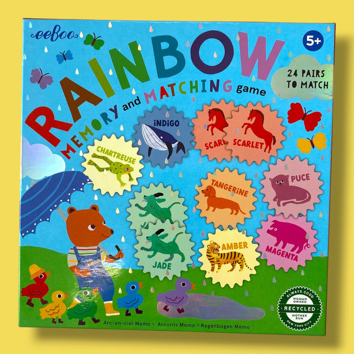 eeboo rainbow memory/matching game