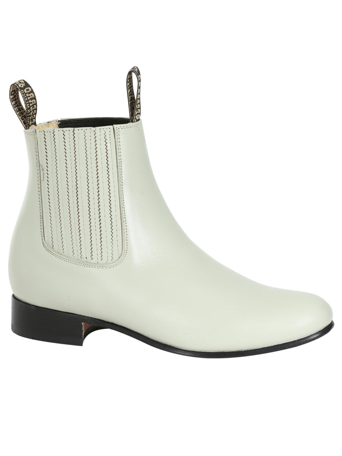 El Besserro Charro Boot - Leather Bone