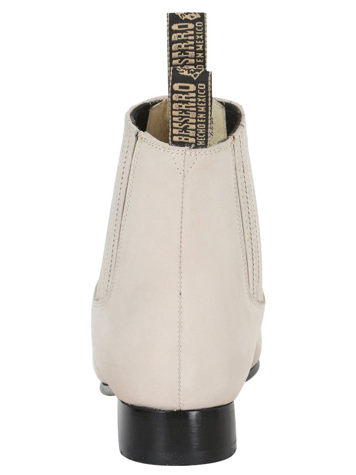 El Besserro Charro Boot - Nobuck Bone