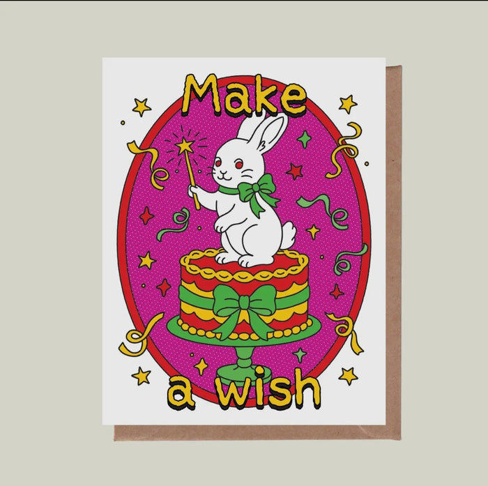 Epee Lapin Make a Wish card