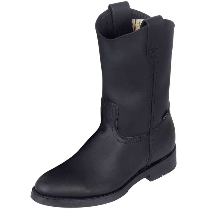 Establo Men's Work Boot - Leather Grasso -  Black