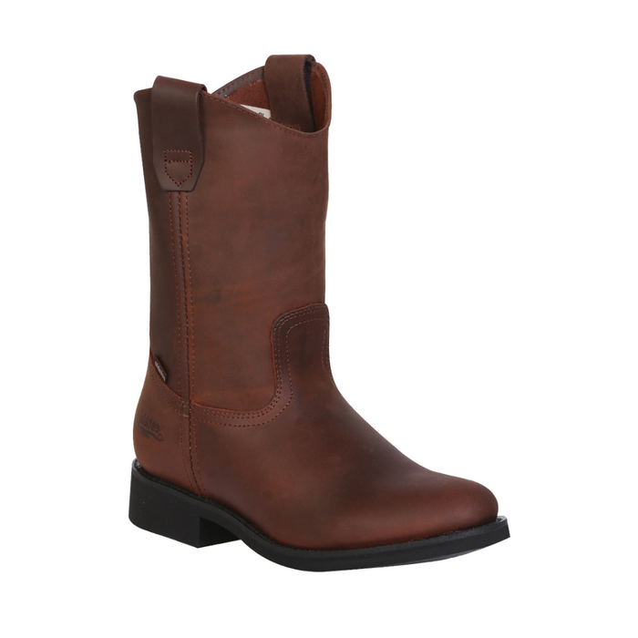 Establo Men's Work Boot - Leather  Grasso - Brown 315