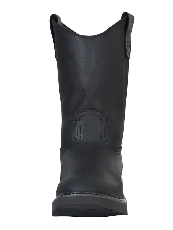 Establo Men’s Work Boot Grasso Leather - Black