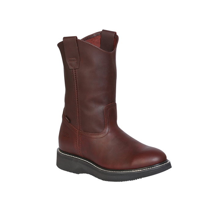 Establo Men’s Work Boot Grasso Leather - Vino