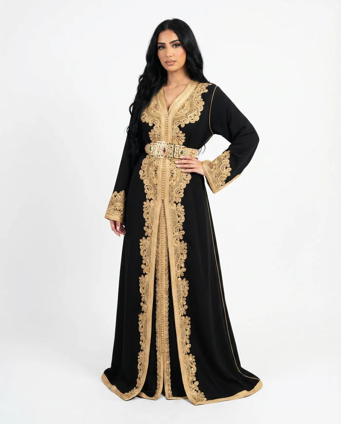 Exclusive Caftan selma black
