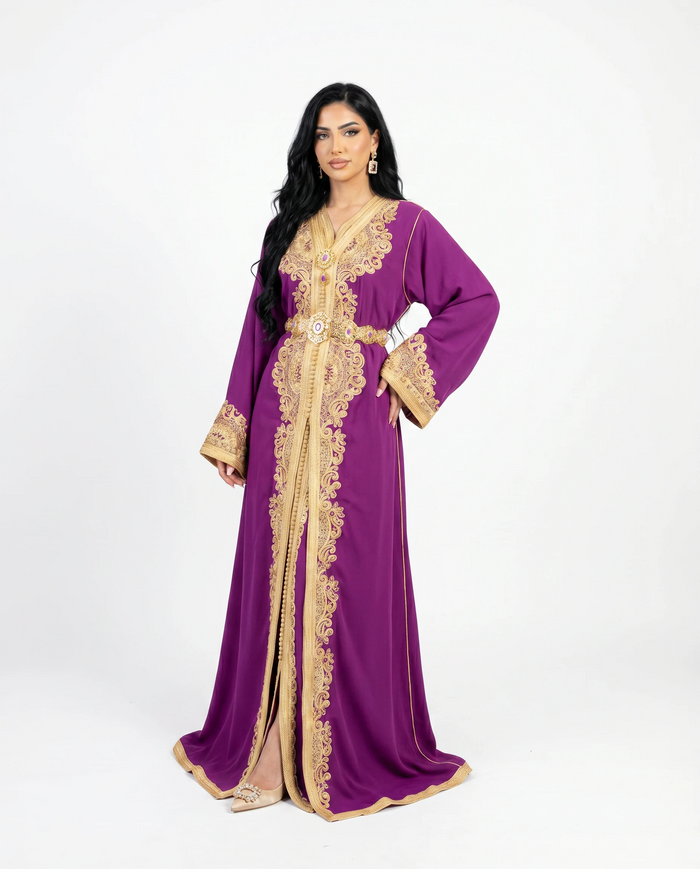 Exclusive Caftan selma Fushia