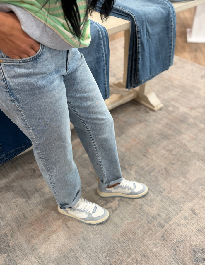 Fay High Rise Ankle Straight Leg- Unite
