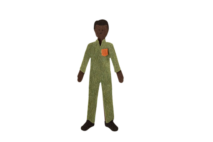 Felt Doll - Starter Boy in Cocoa